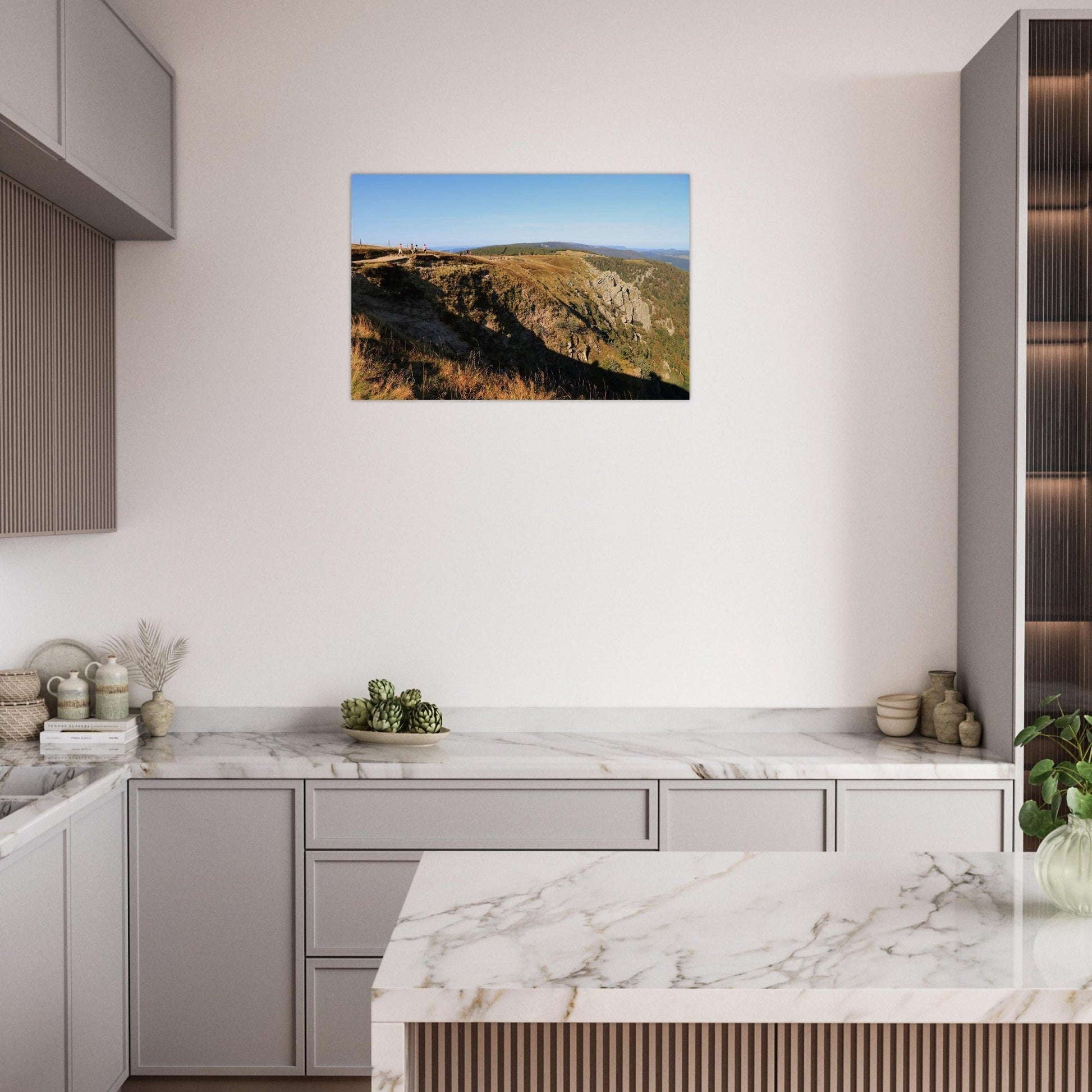 Photo du Hohneck et des falaises de la Martinswand — tableau photo paysage de montagne en Alu Dibond