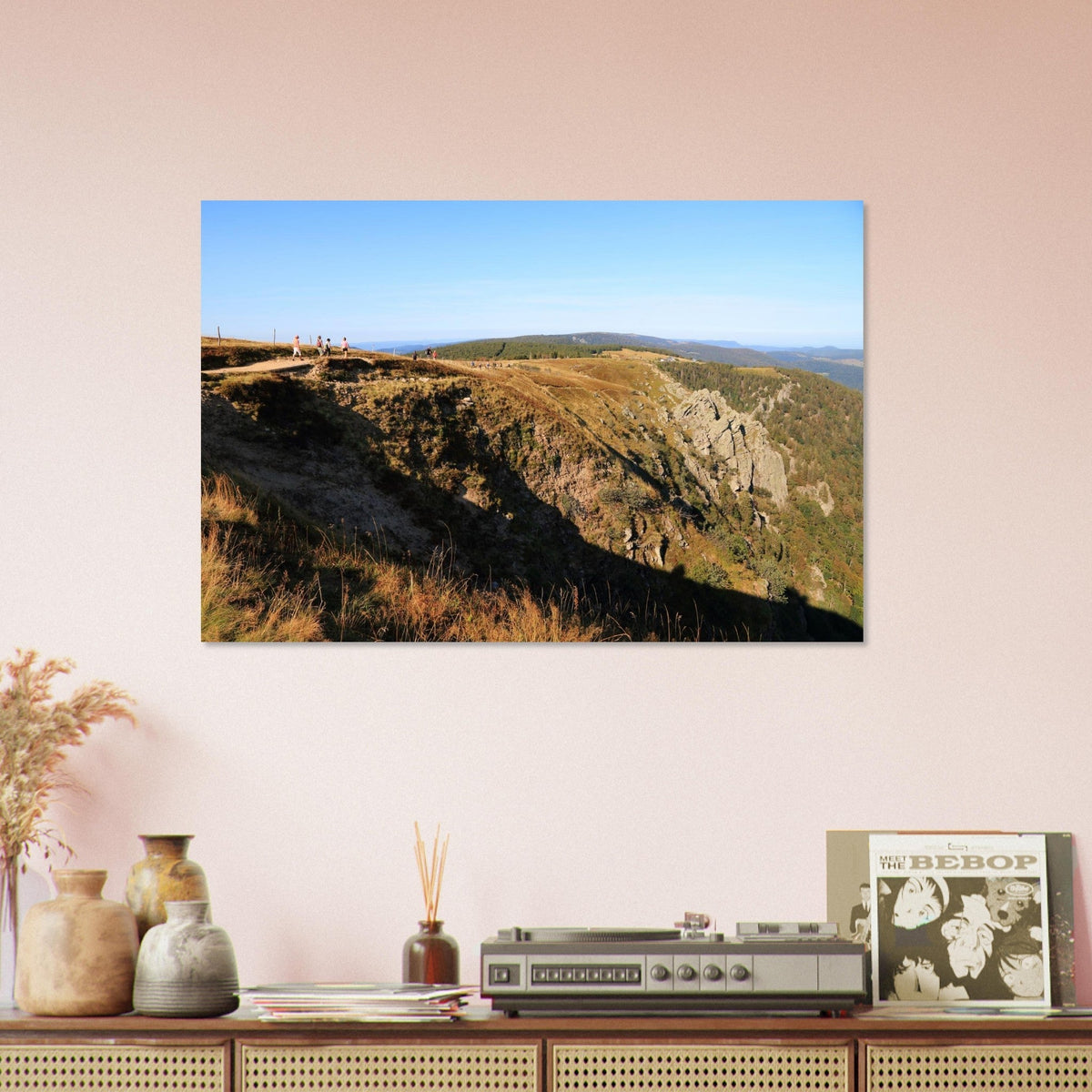 Photo du Hohneck et des falaises de la Martinswand — tableau photo paysage de montagne en Alu Dibond
