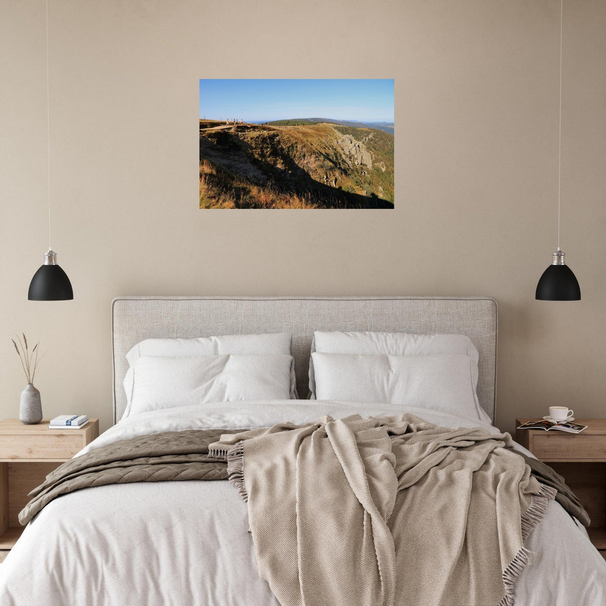 Photo du Hohneck et des falaises de la Martinswand — tableau photo paysage de montagne en Alu Dibond
