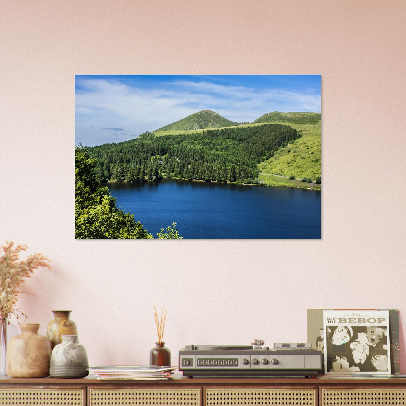 Preview of an AluArtMountains photo print in an interior