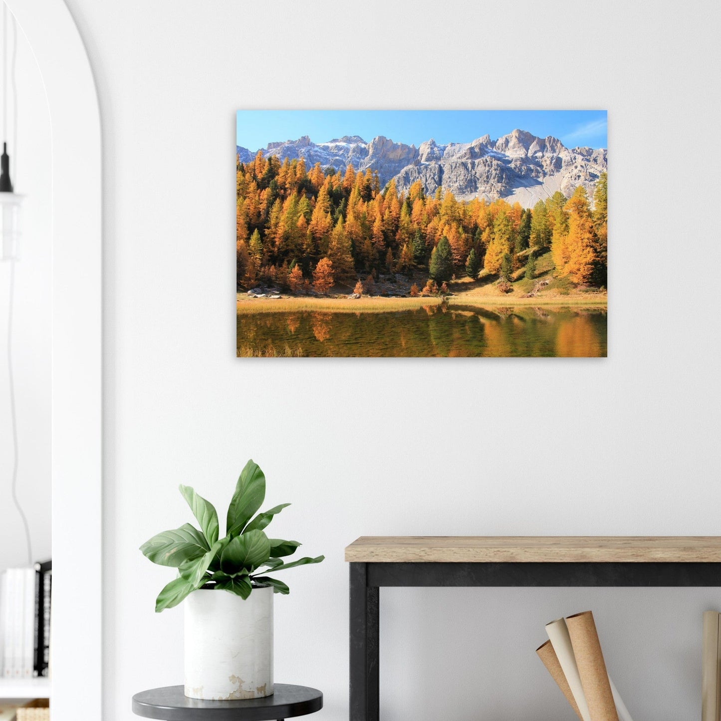Photo du lac Miroir à Ceillac dans le Queyras — tableau photo paysage de montagne en Alu Dibond