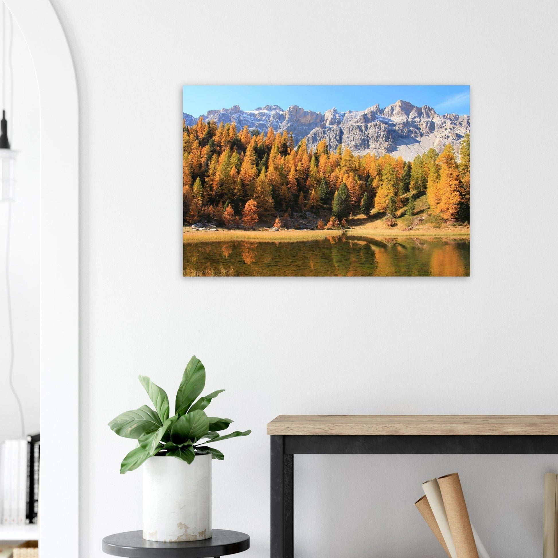 Photo du lac Miroir à Ceillac dans le Queyras — tableau photo paysage de montagne en Alu Dibond