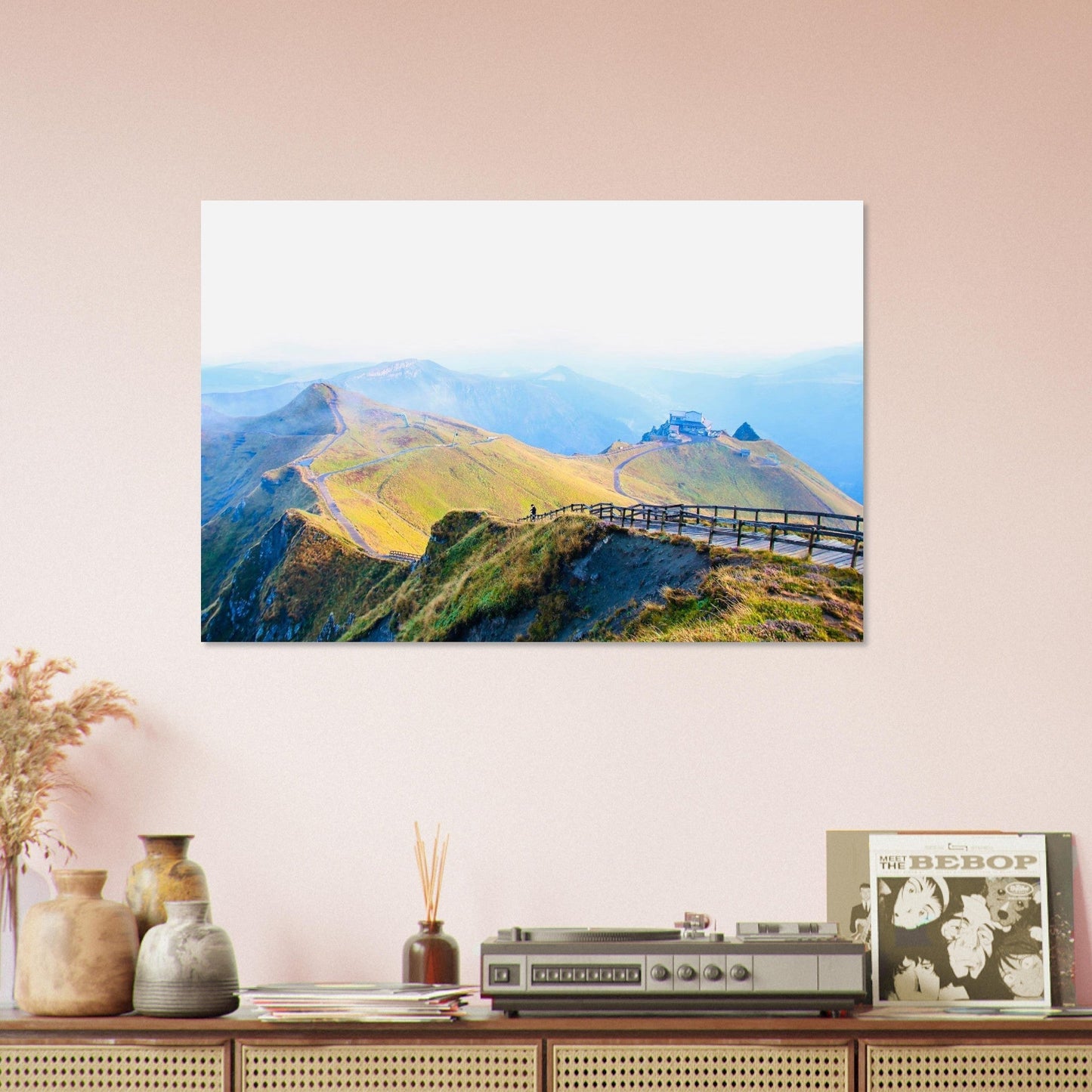 Photo of the Sancy massif in Auvergne — photo print on matte aluminium Dibond