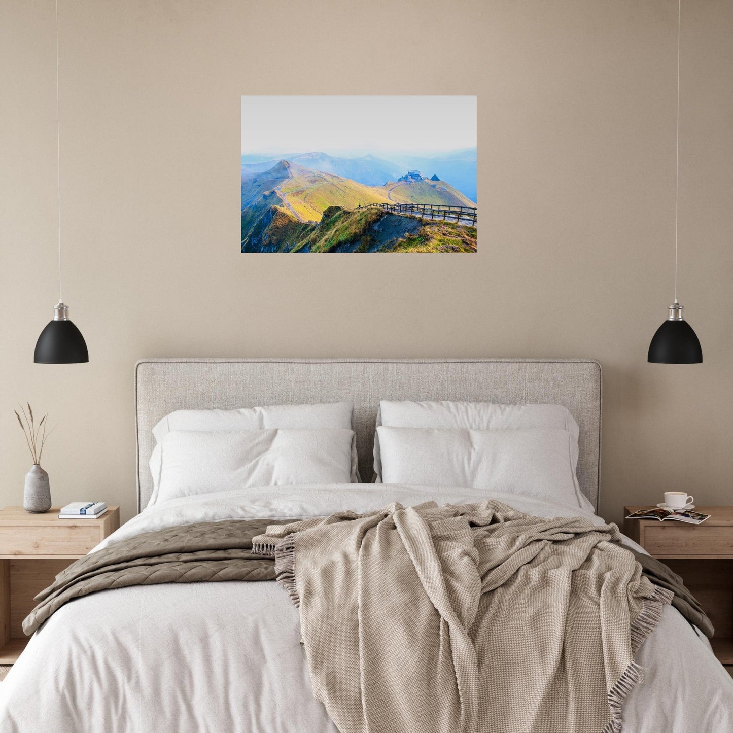 Photo of the Sancy massif in Auvergne — photo print on matte aluminium Dibond