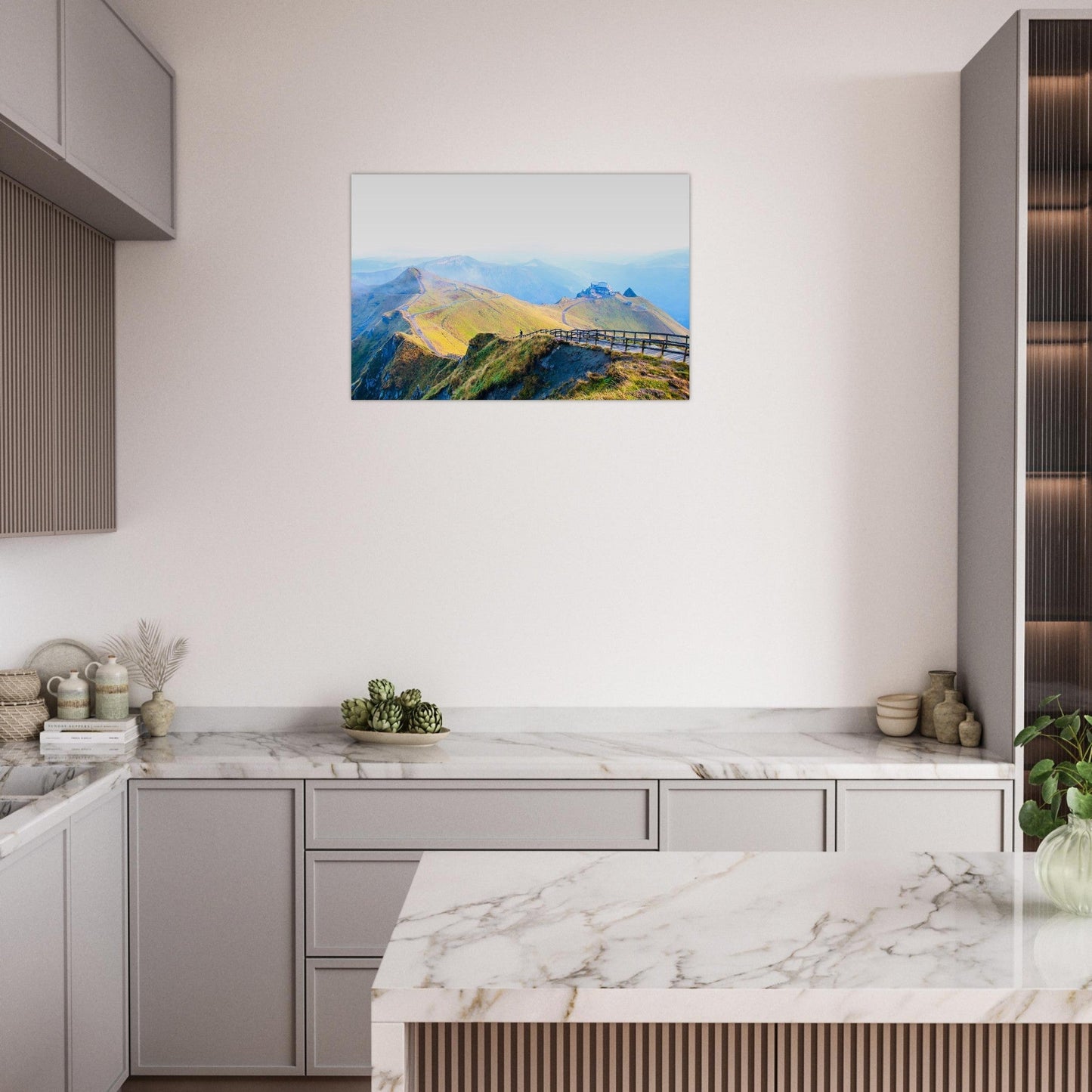 Photo of the Sancy massif in Auvergne — photo print on matte aluminium Dibond