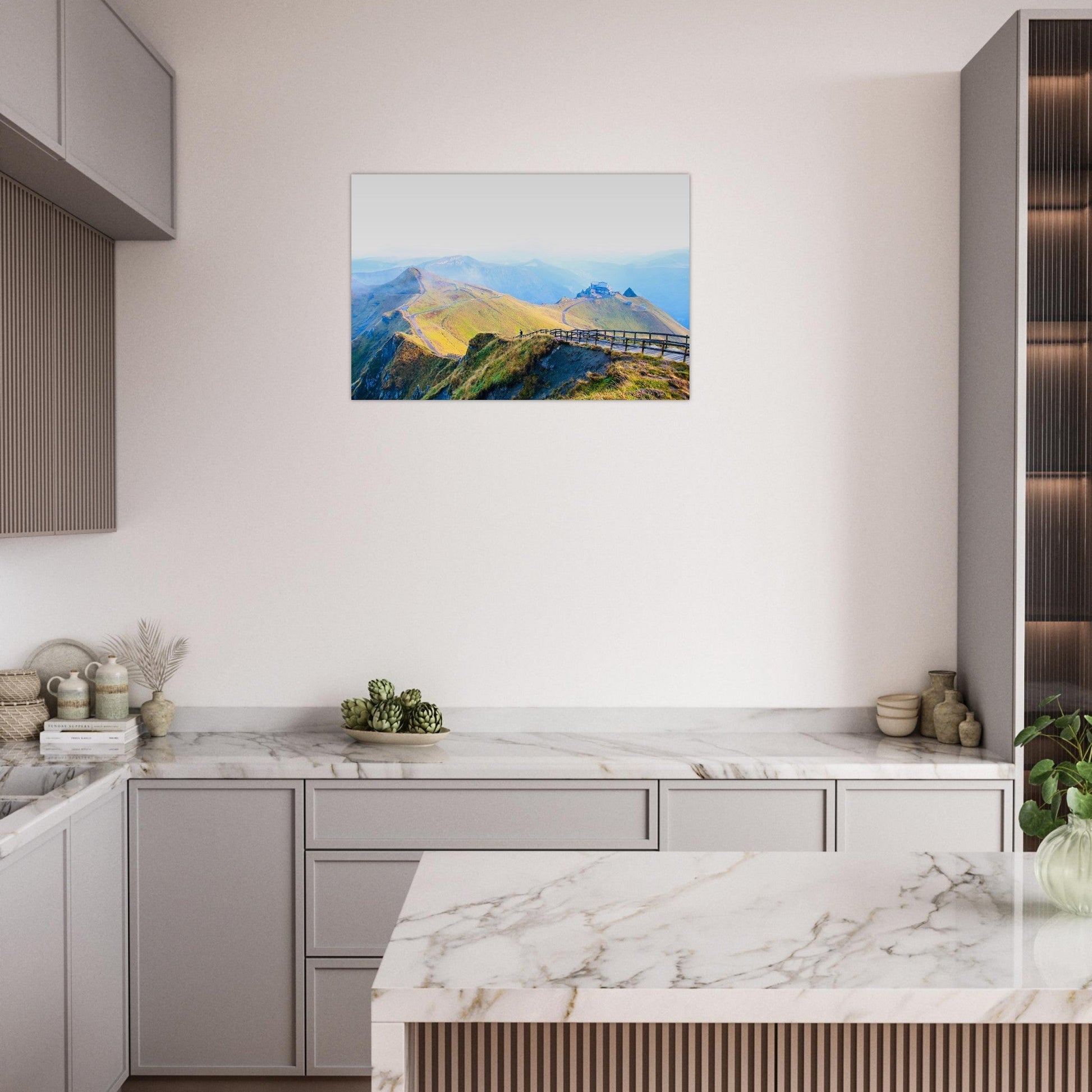 Photo du massif du Sancy en Auvergne — tableau photo paysage de montagne en Alu Dibond