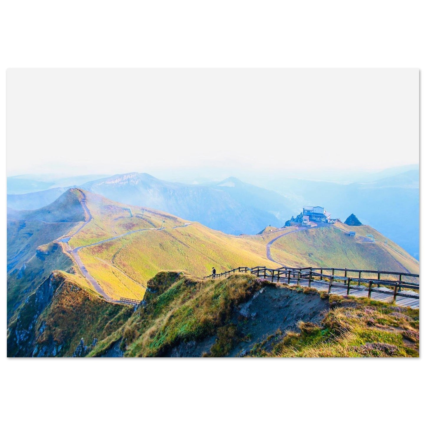 Photo of the Sancy massif in Auvergne — photo print on matte aluminium Dibond