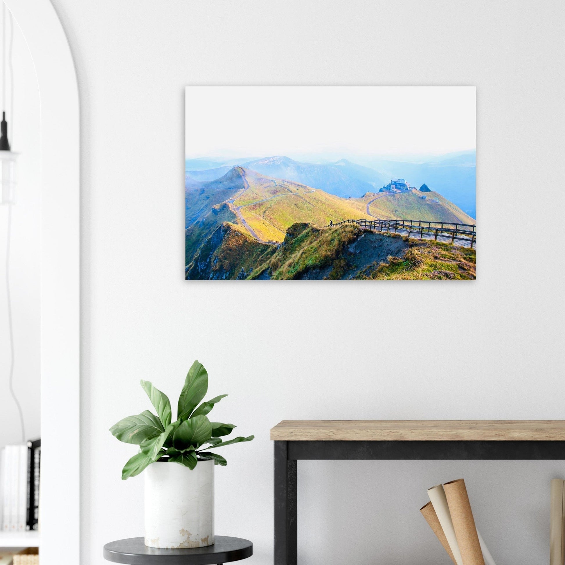 Photo du massif du Sancy en Auvergne — tableau photo paysage de montagne en Alu Dibond