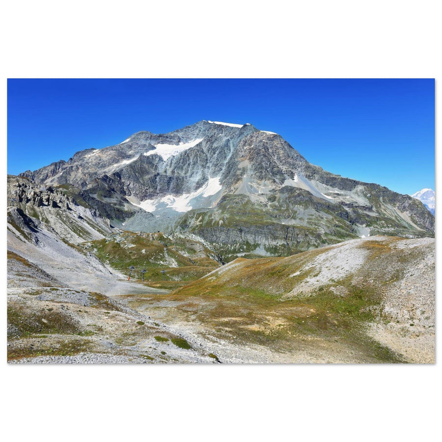 Photo du Mont Pourri depuis l’Aiguille Percée — tableau photo paysage de montagne en Alu Dibond, fabrication française
