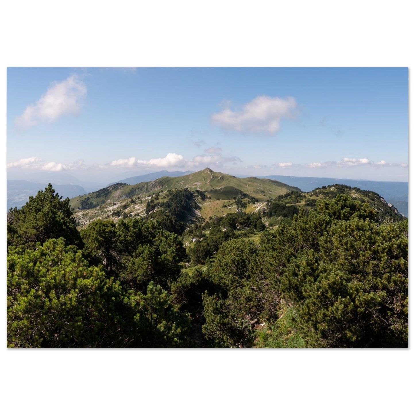 Photo of Mont Reculet in the Haute Chaîne du Jura — photo print on matte aluminium Dibond
