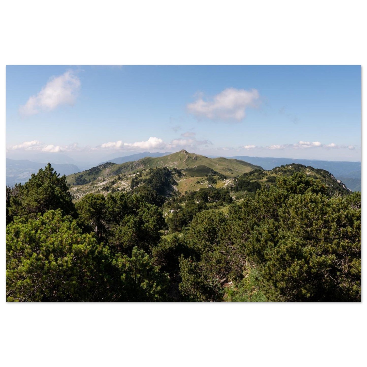Photo of Mont Reculet in the Haute Chaîne du Jura — photo print on matte aluminium Dibond