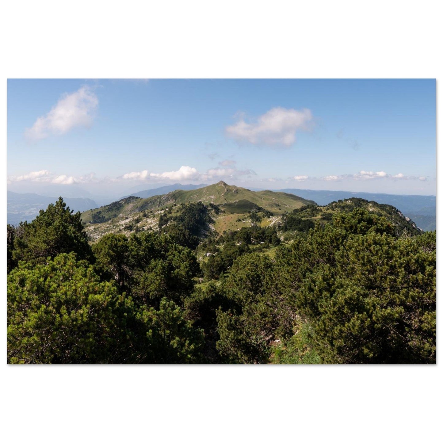 Photo of Mont Reculet in the Haute Chaîne du Jura — photo print on matte aluminium Dibond
