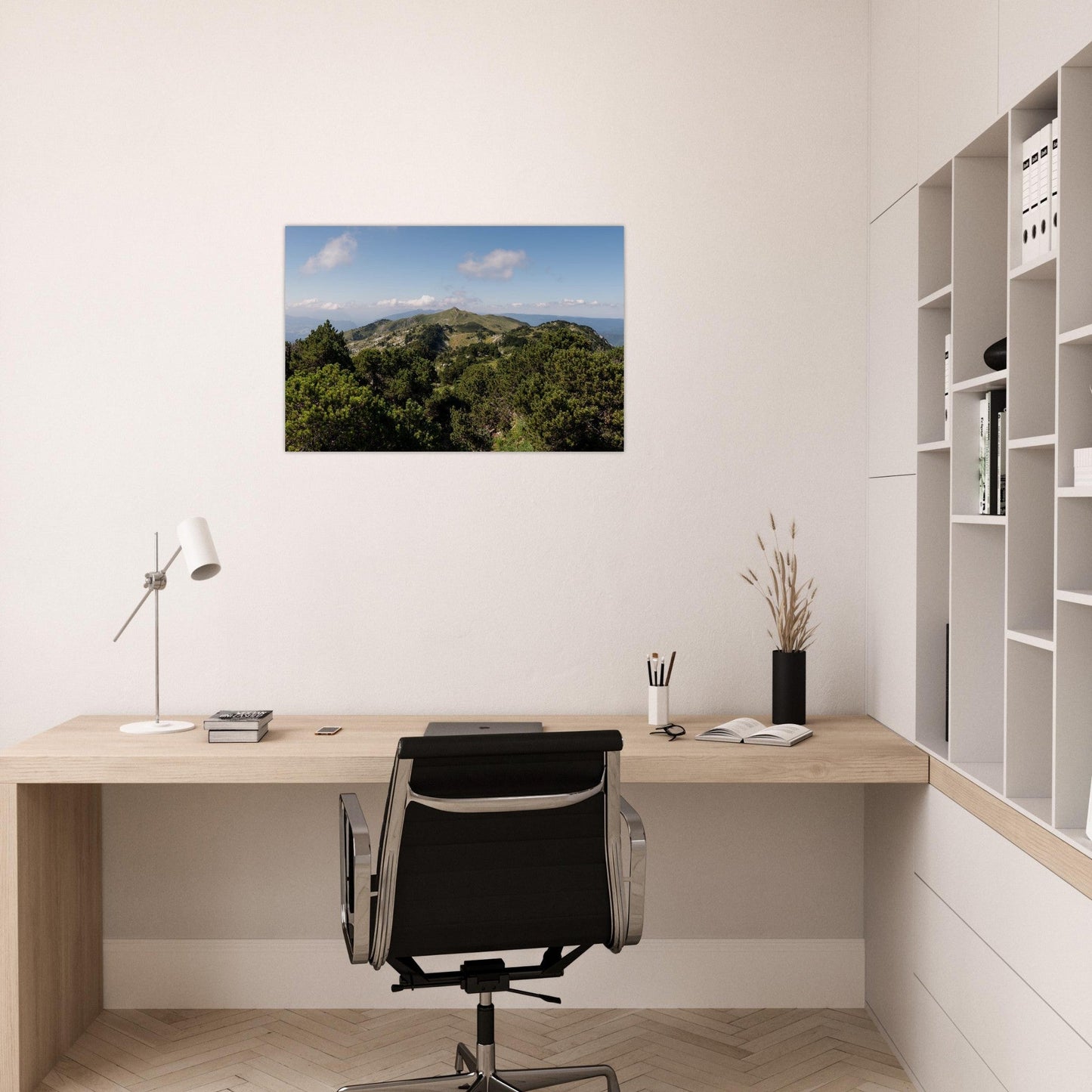Photo of Mont Reculet in the Haute Chaîne du Jura — photo print on matte aluminium Dibond