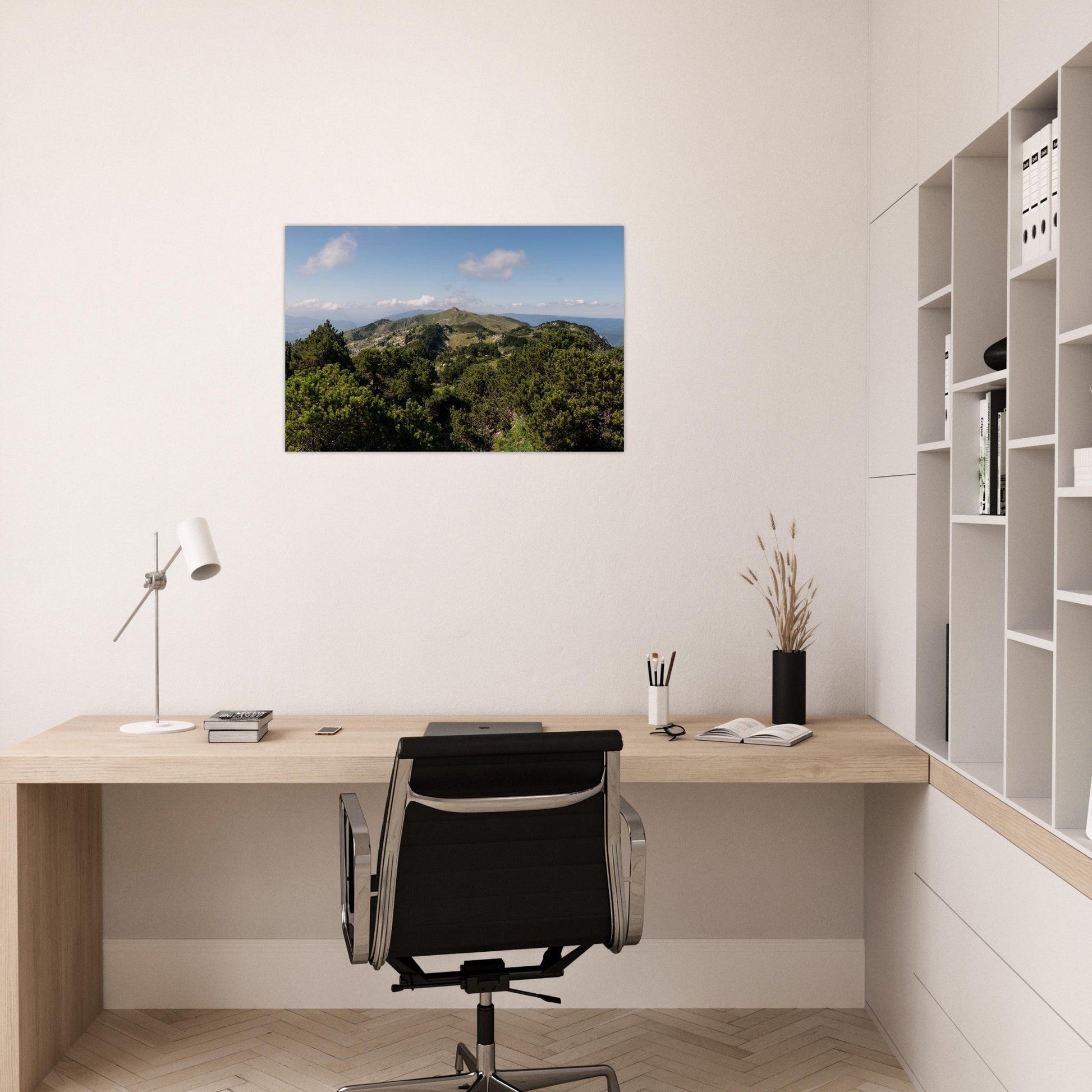 Photo du mont Reculet dans la Haute Chaîne du Jura — tableau photo paysage de montagne en Alu Dibond