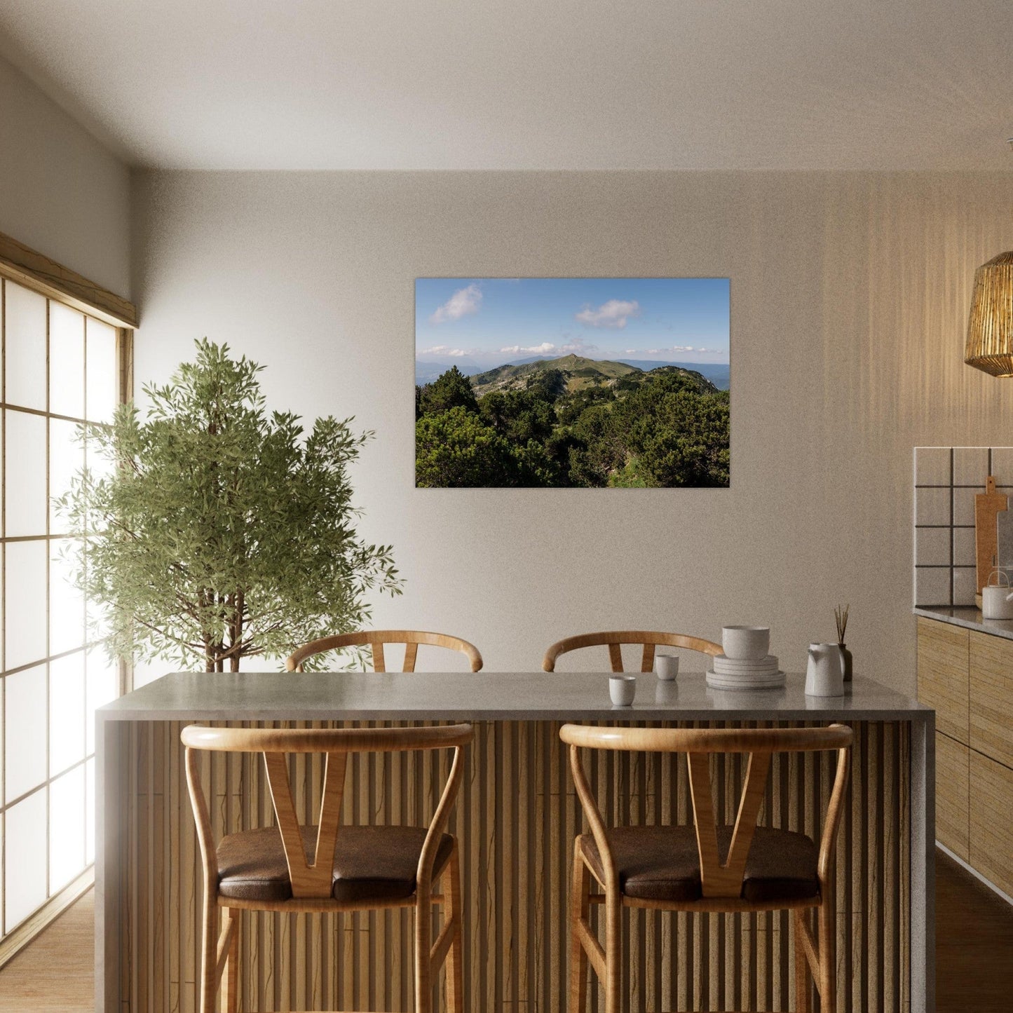 Photo of Mont Reculet in the Haute Chaîne du Jura — photo print on matte aluminium Dibond