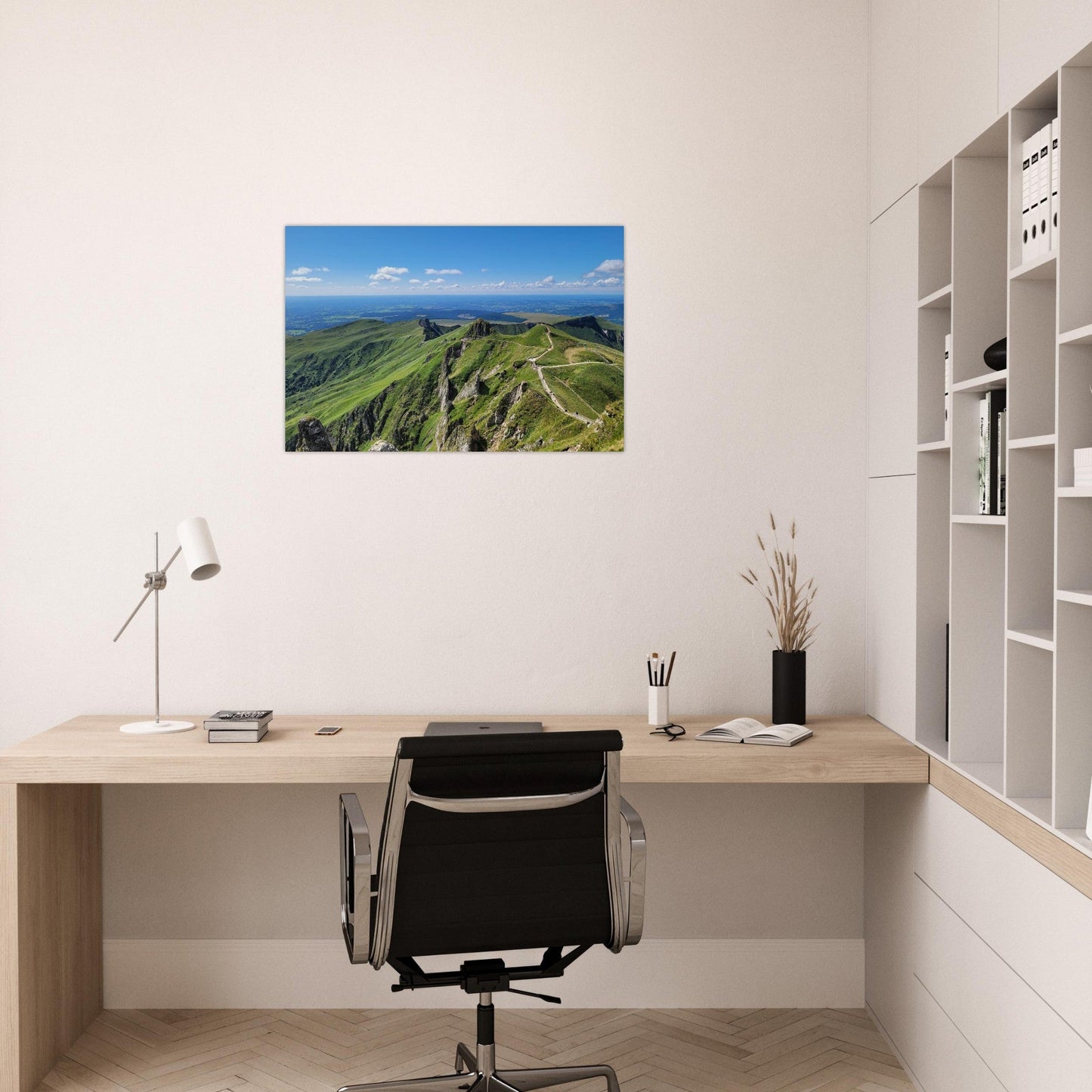 Photo du panorama depuis le sommet du Puy de Sancy — tableau photo paysage de montagne en Alu Dibond, imprimé à la commande en France