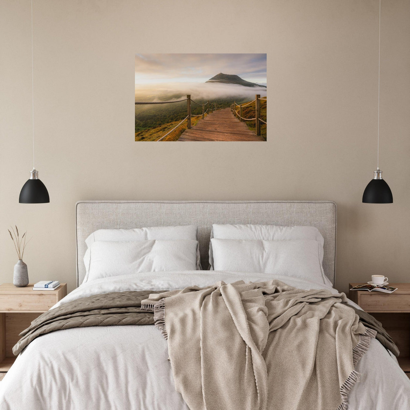 Preview of an AluArtMountains photo print in an interior