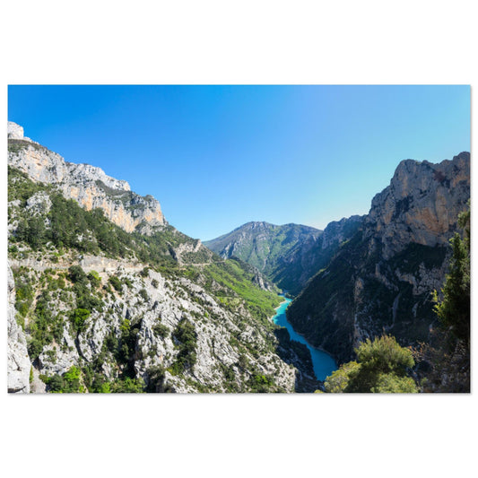 Tableau photo Photo des Gorges du Verdon, Provence 2 — tirage aluminium Dibond mat, fabrication française, prêt à accrocher