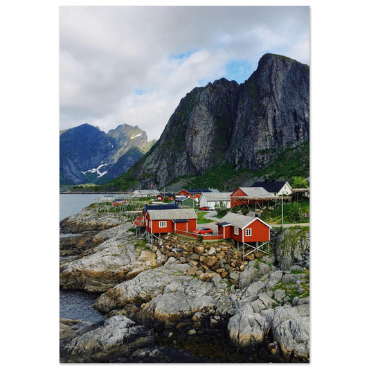 Tableau photo Photo des Îles Lofoten, Norvège 3 — tirage aluminium Dibond mat, fabrication française, prêt à accrocher