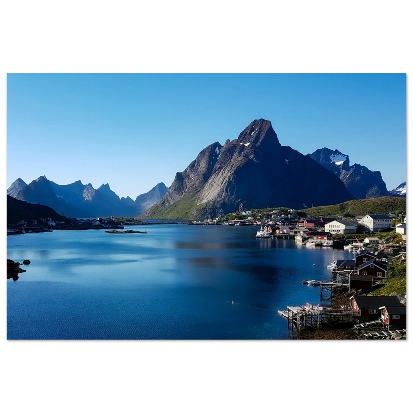 Tableau photo Photo des les Îles Lofoten, Norvège 2 — tirage aluminium Dibond mat, fabrication française, prêt à accrocher