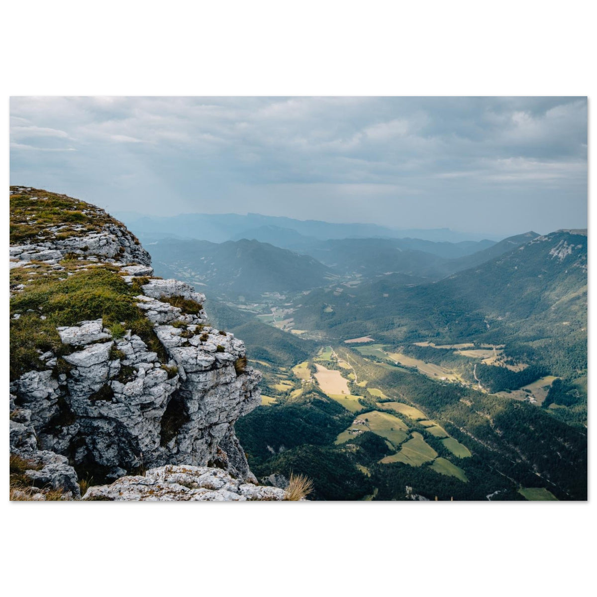 Tableau photo du plateau de Font d’Urle dans le Vercors sur aluminium Dibond mat, format 70 × 100 cm