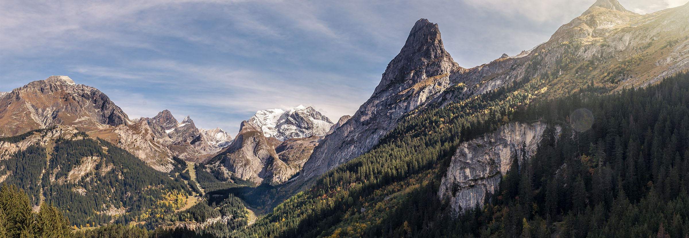 Parc national de la Vanoise — sommets et glaciers, tableau photo aluminium Dibond
