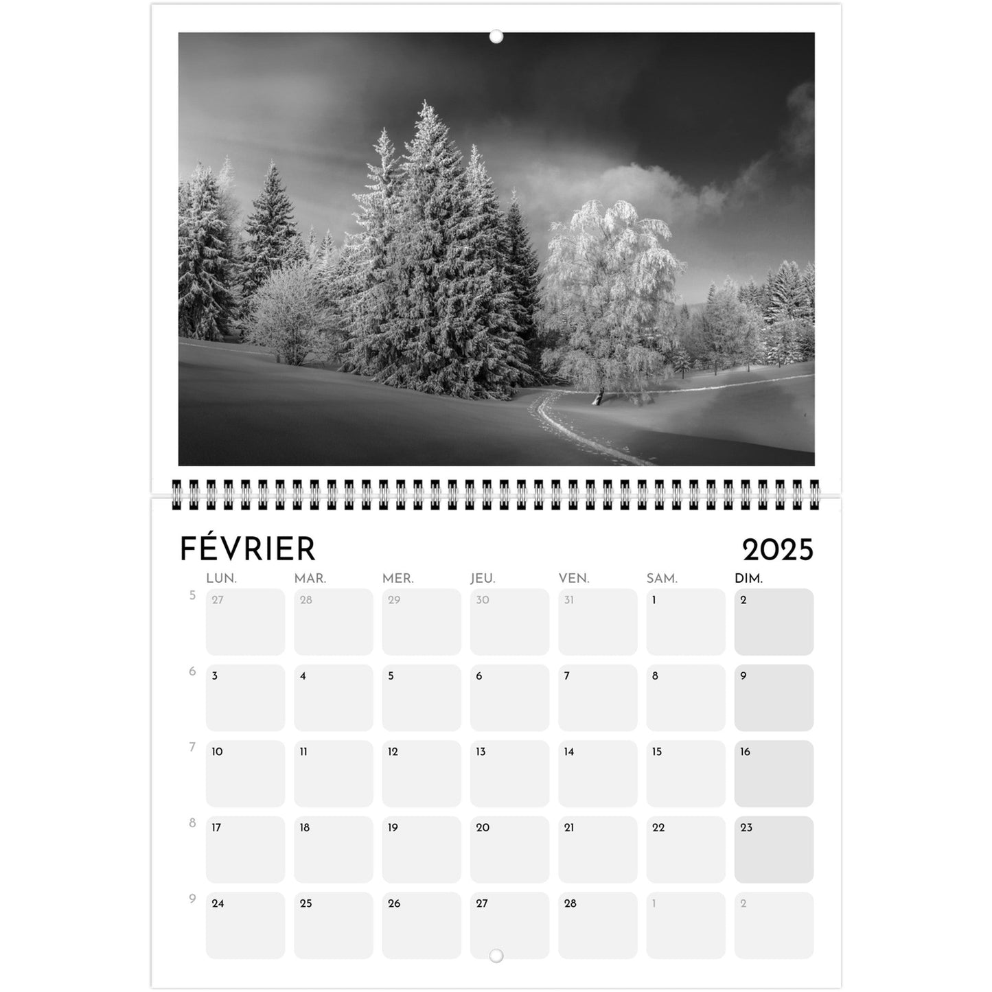 Vente Calendrier Alpes 2025 - Calendrier Alpes 2025