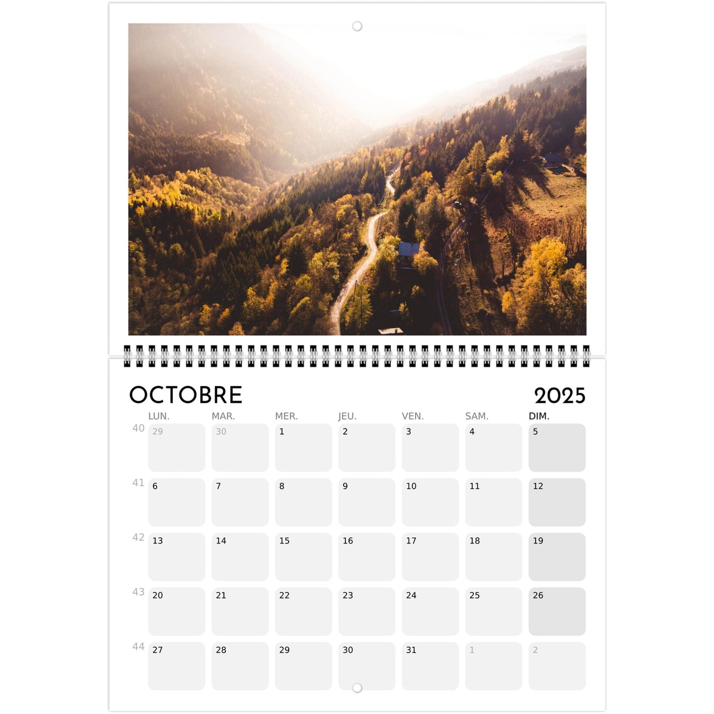 Vente Calendrier Alpes 2025 - Calendrier Alpes 2025