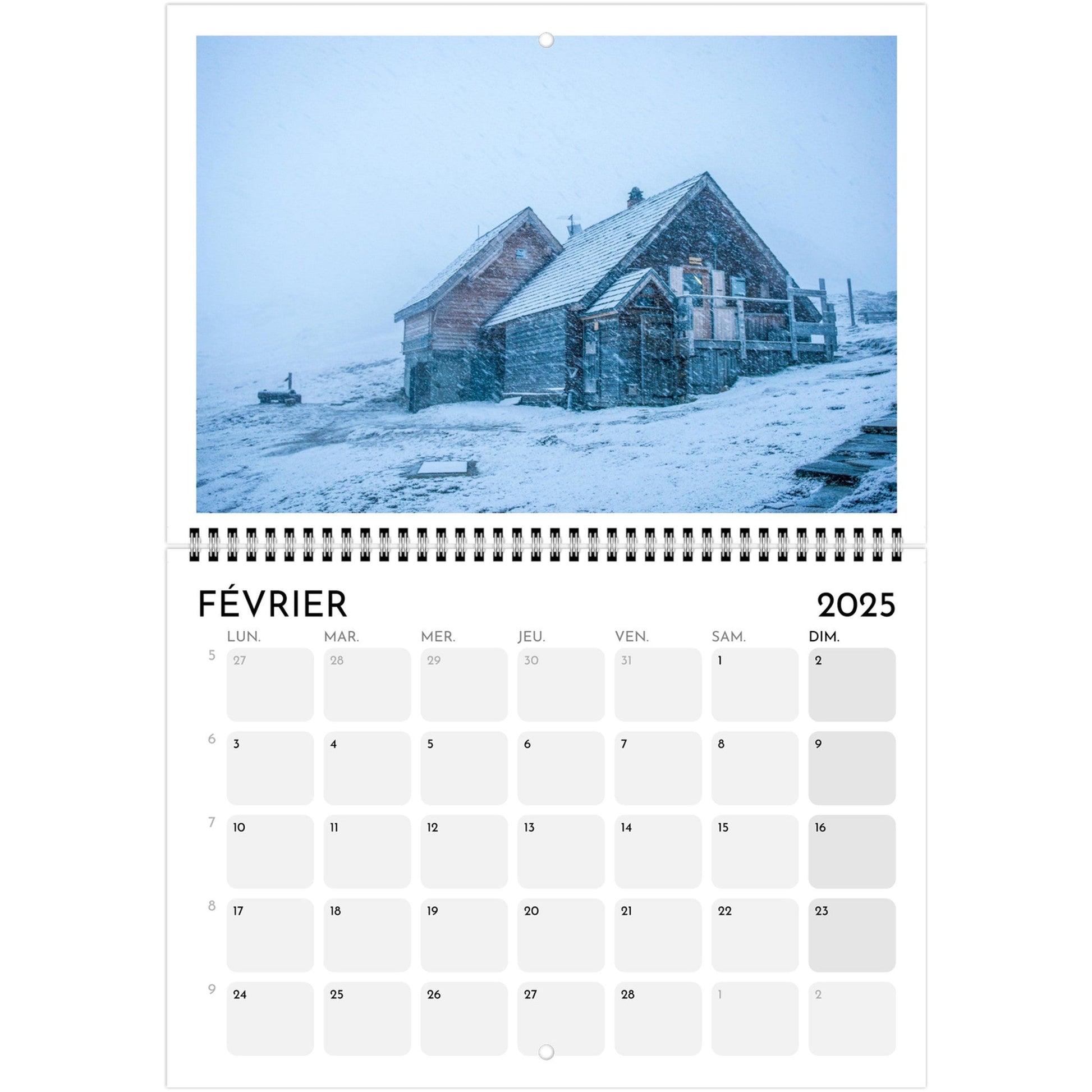 Vente Calendrier Massif de la Vanoise 2025 - Print Material