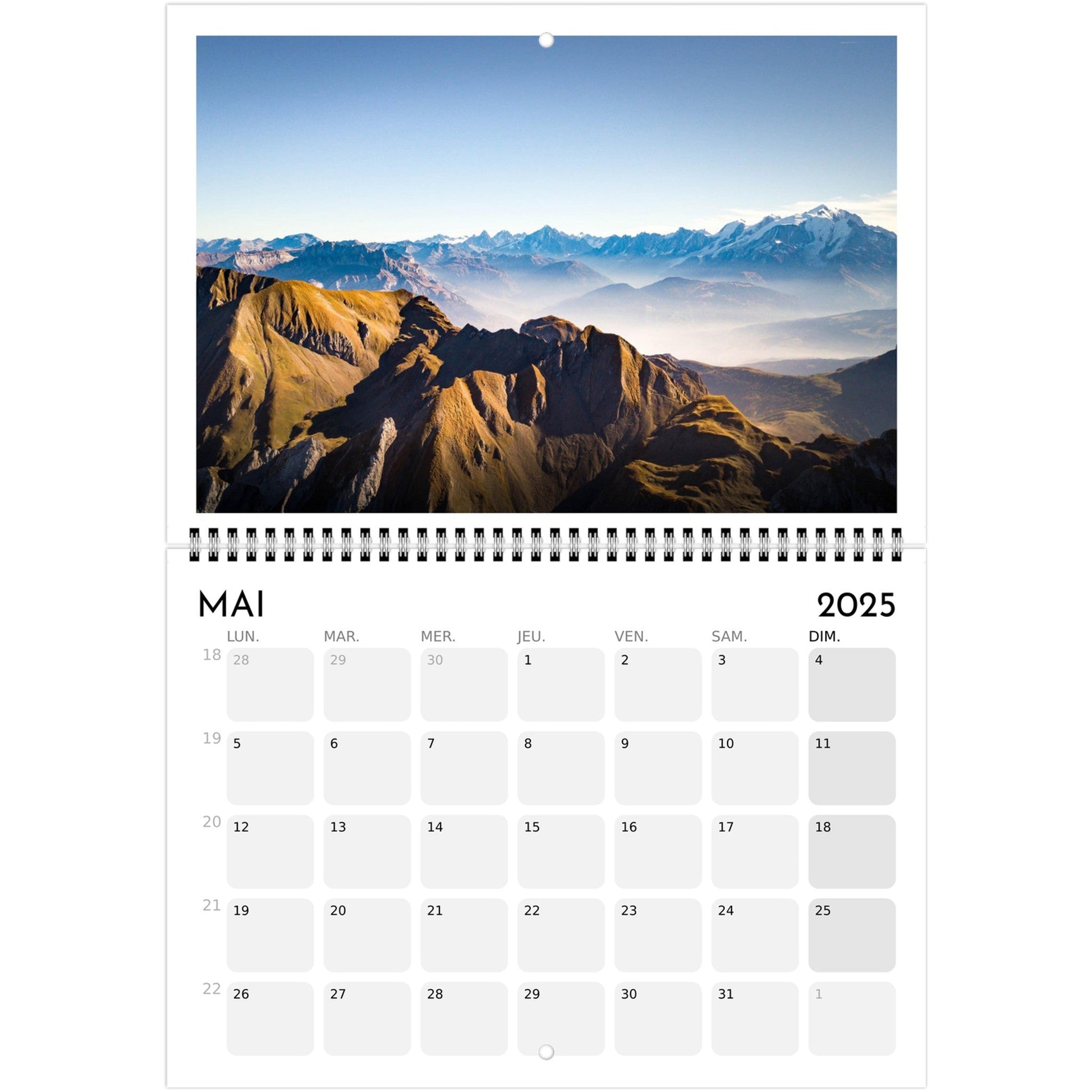 Vente Calendrier Mont - Blanc 2025 - Print Material