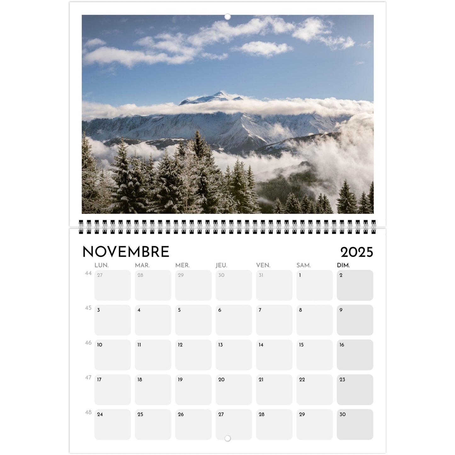 Vente Calendrier Mont - Blanc 2025 - Print Material