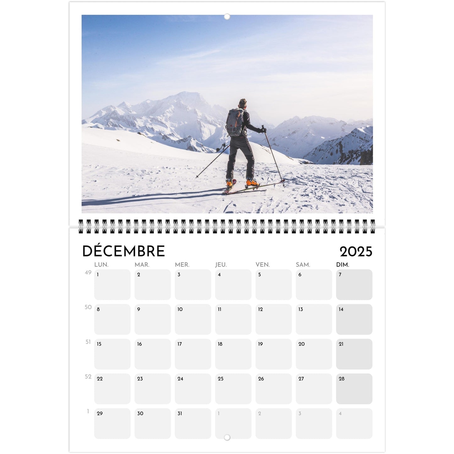 Vente Calendrier Mont - Blanc 2025 - Print Material