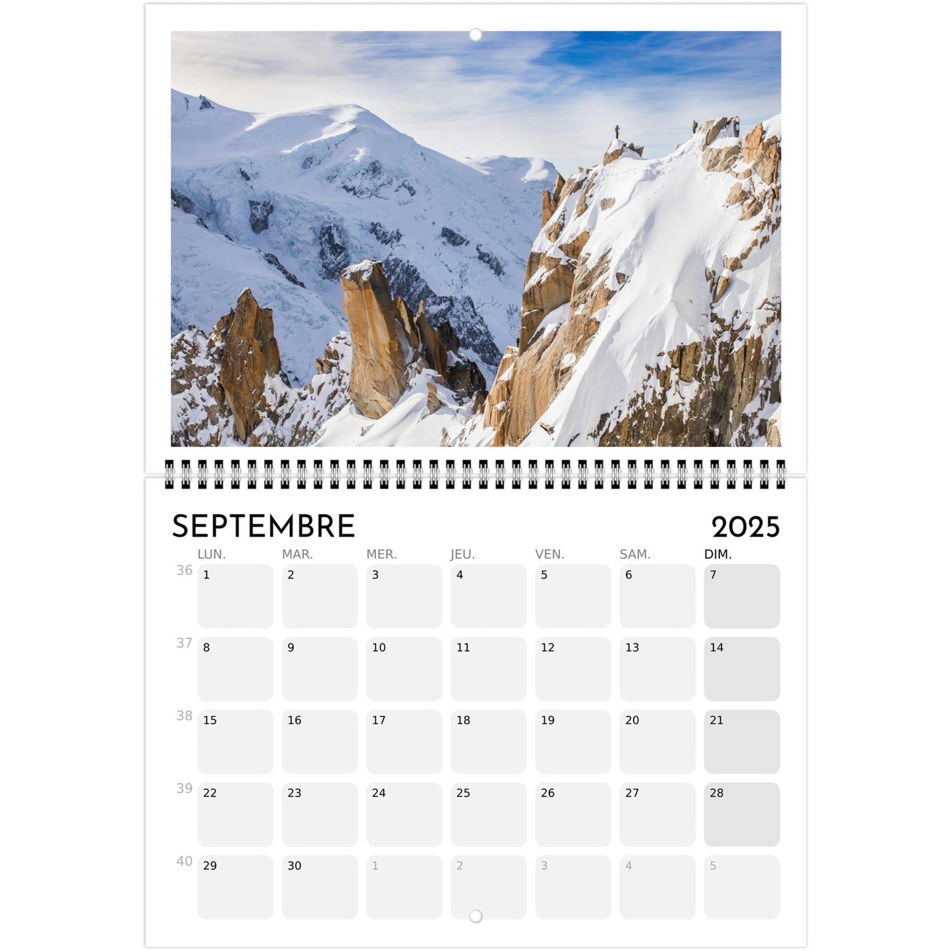 Vente Calendrier Mont - Blanc 2025 - Print Material