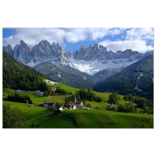 Vente Photo du groupe des Odle, Dolomites, Trentin-Tyrol du Sud, Italie - Tableau photo paysage
