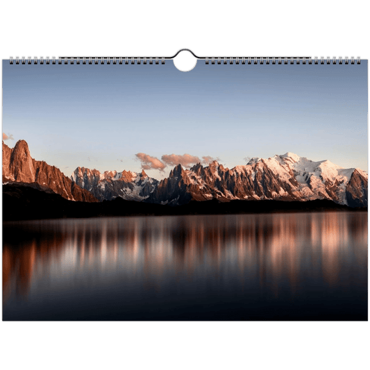 Tableau photo Calendriers muraux 2026 (Europe et Reste du monde) — tirage aluminium Dibond mat, fabrication française, prêt à accrocher