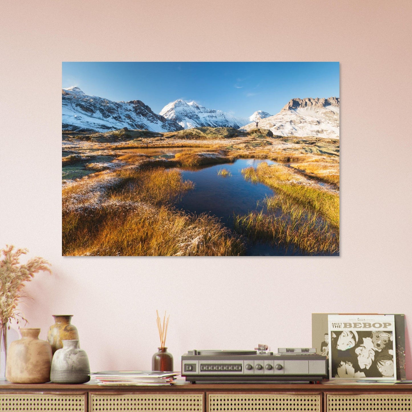 Tableau photo Parc national de la Vanoise en France en automne — tirage aluminium Dibond mat, fabrication française, prêt à accrocher