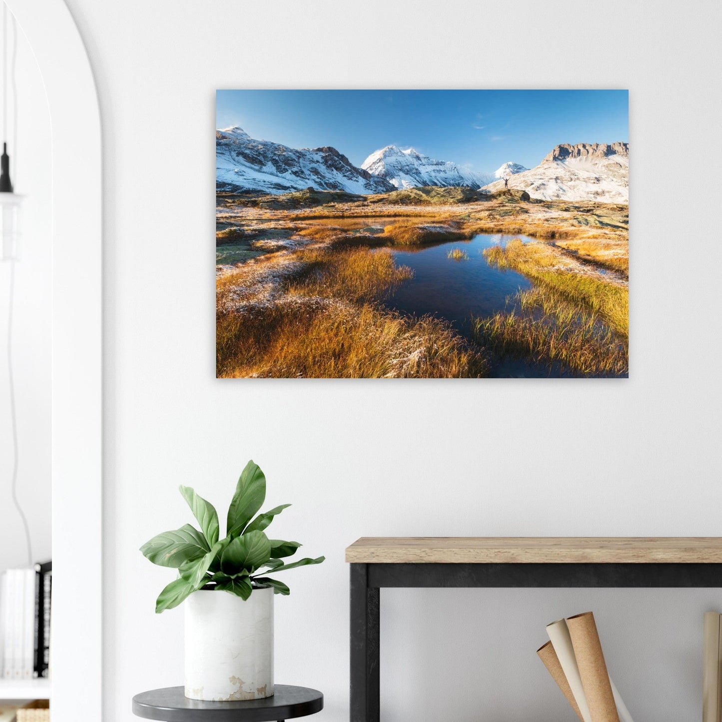 Tableau photo Parc national de la Vanoise en France en automne — tirage aluminium Dibond mat, fabrication française, prêt à accrocher