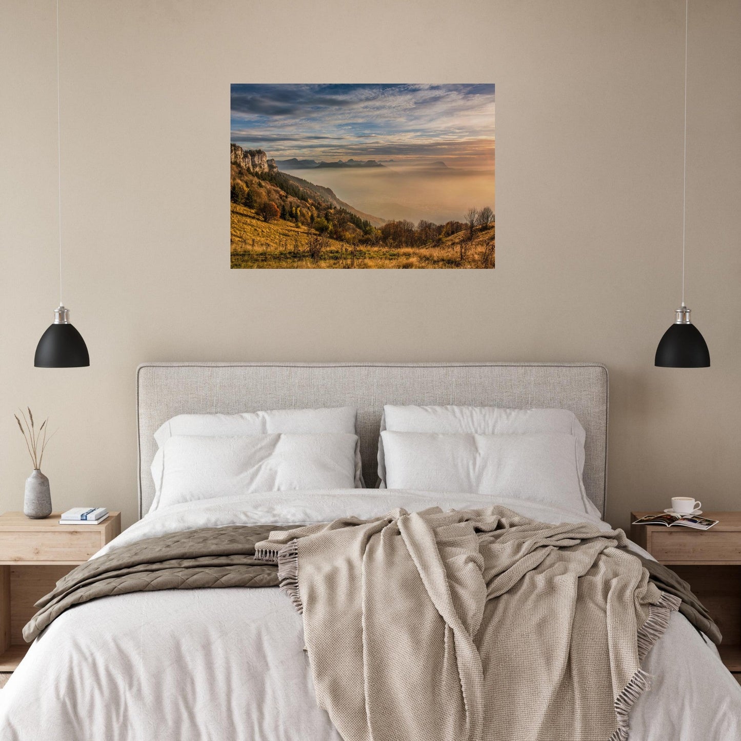 Tableau photo Photo de la Croix du Nivolet — Bauges & Chartreuse — tirage aluminium Dibond mat, fabrication française, prêt à accrocher