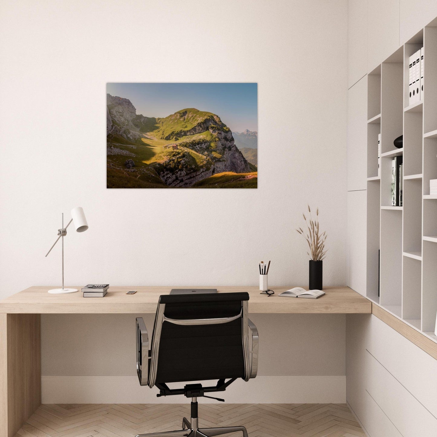 Tableau photo Photo de la La Tournette — alpages & refuge (Annecy) — tirage aluminium Dibond mat, fabrication française, prêt à accrocher