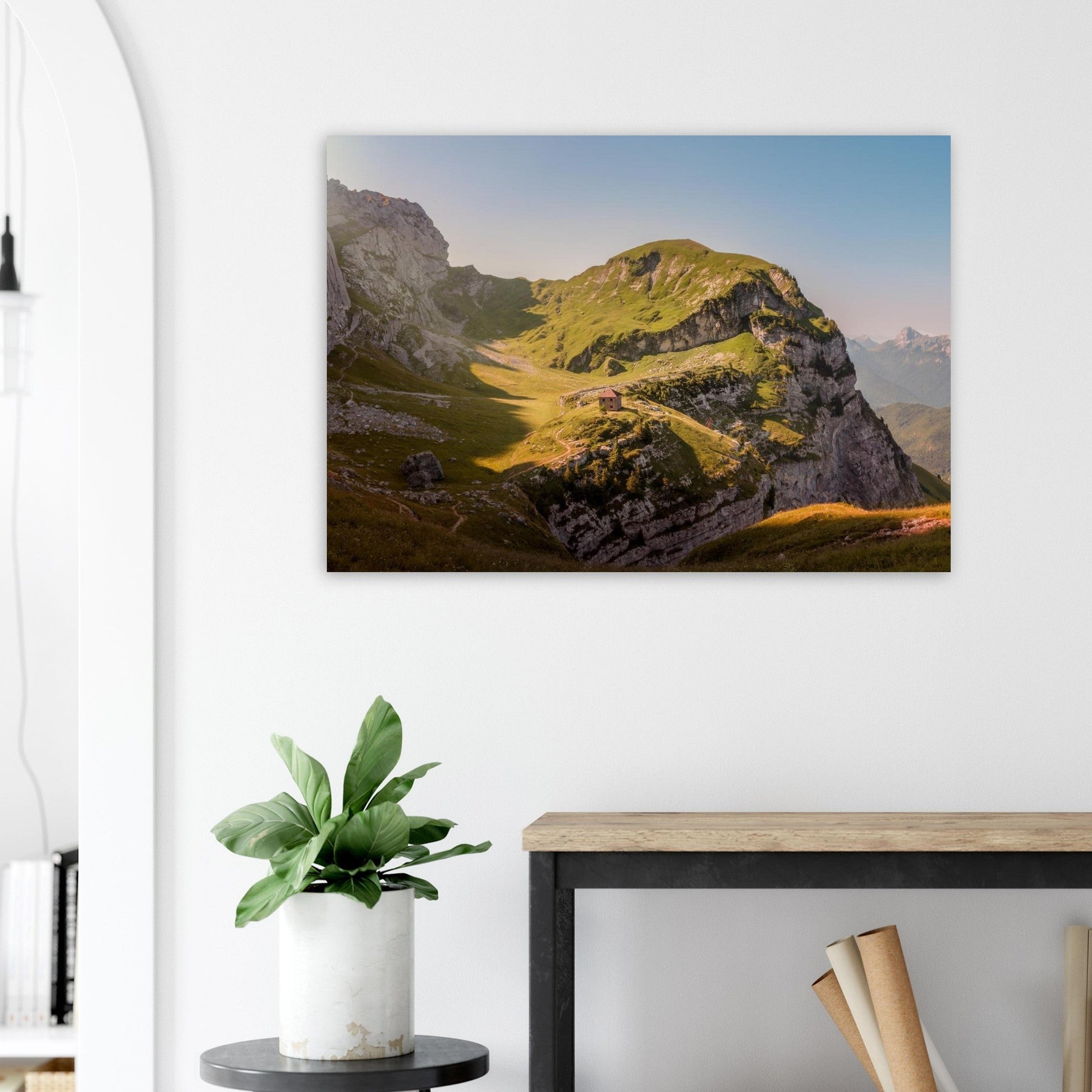 Tableau photo Photo de la La Tournette — alpages & refuge (Annecy) — tirage aluminium Dibond mat, fabrication française, prêt à accrocher