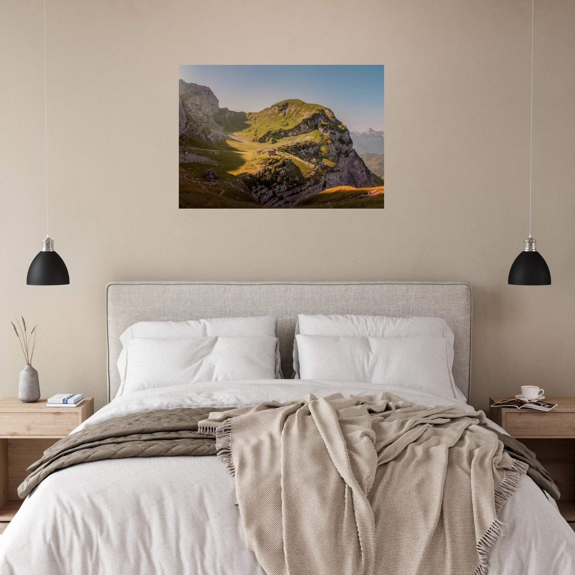 Tableau photo Photo de la La Tournette — alpages & refuge (Annecy) — tirage aluminium Dibond mat, fabrication française, prêt à accrocher