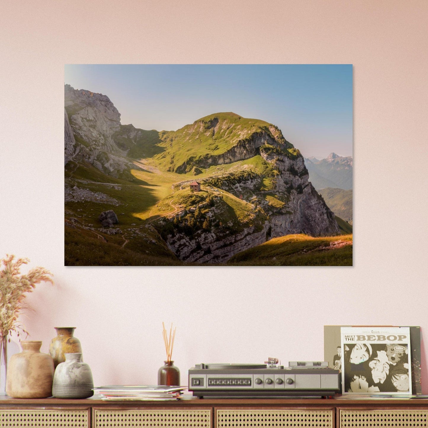 Tableau photo Photo de la La Tournette — alpages & refuge (Annecy) — tirage aluminium Dibond mat, fabrication française, prêt à accrocher