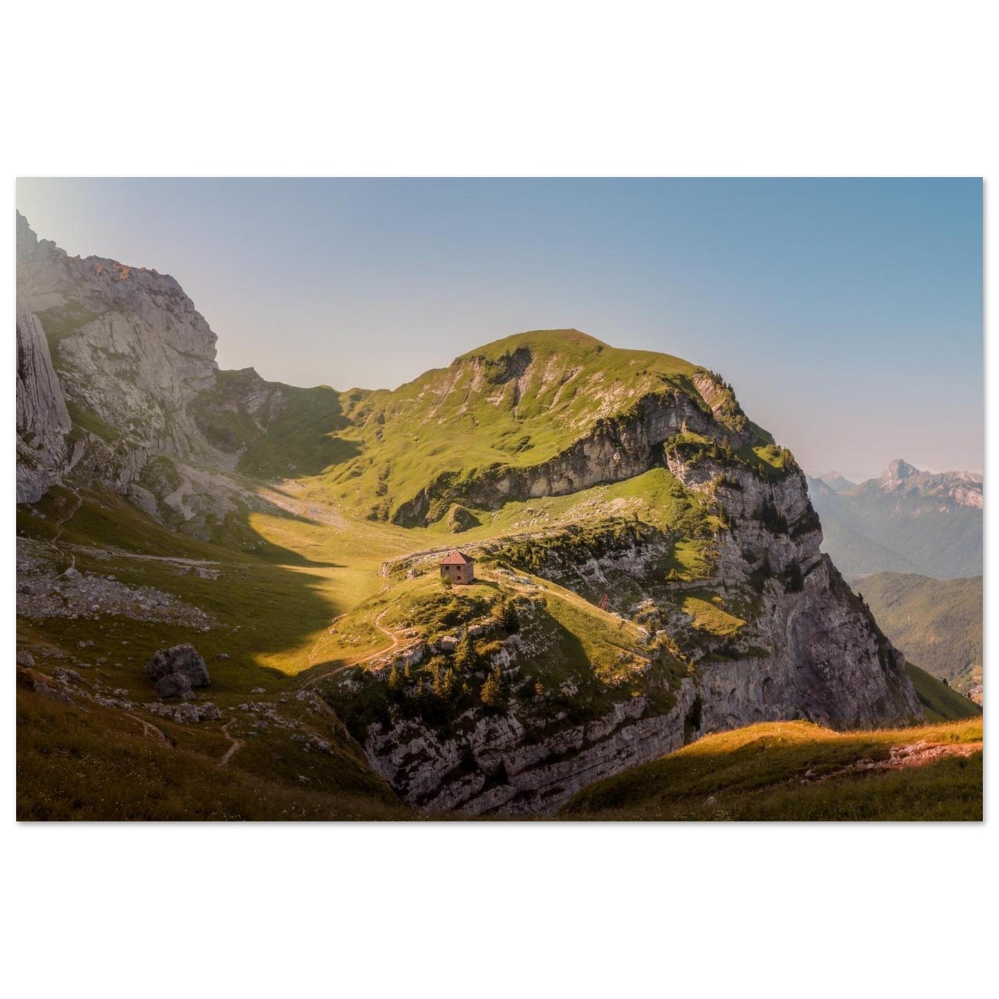 Tableau photo Photo de la La Tournette — alpages & refuge (Annecy) — tirage aluminium Dibond mat, fabrication française, prêt à accrocher