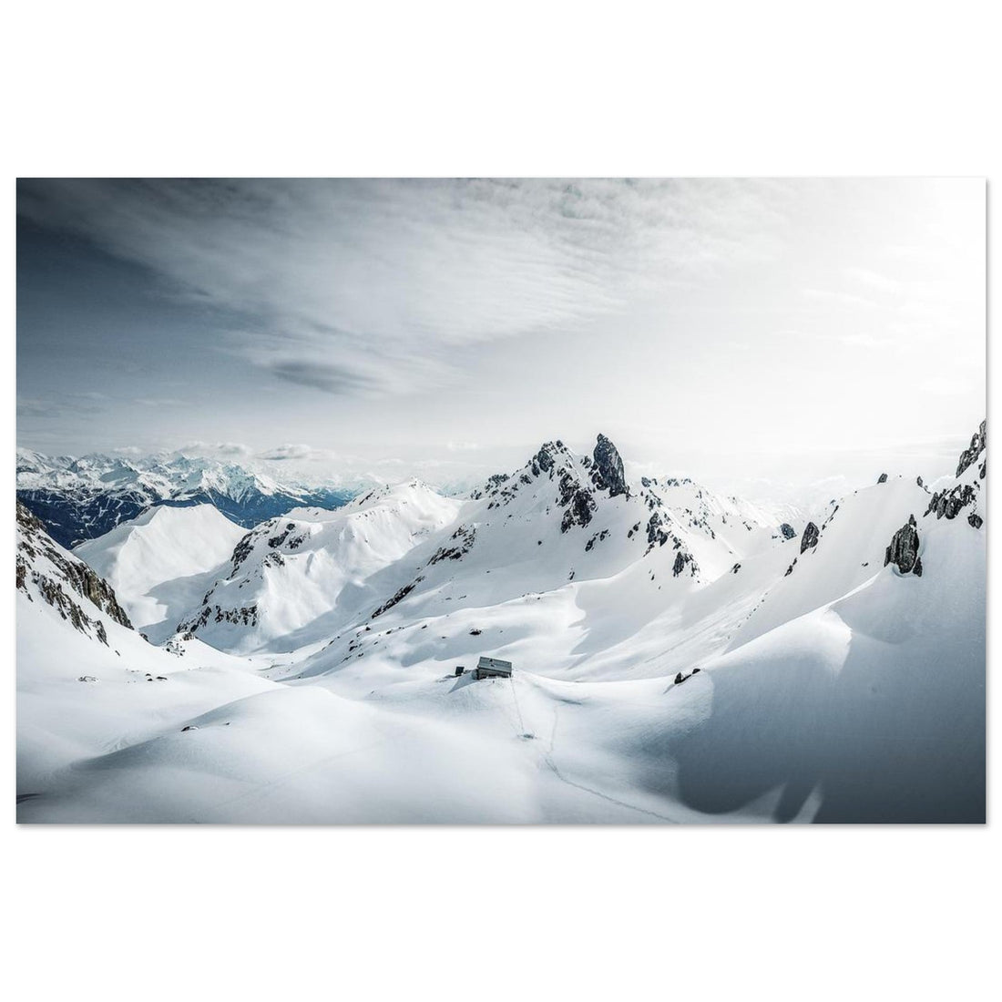 vente Photo de la Pierra Menta et du refuge de Presset, Savoie