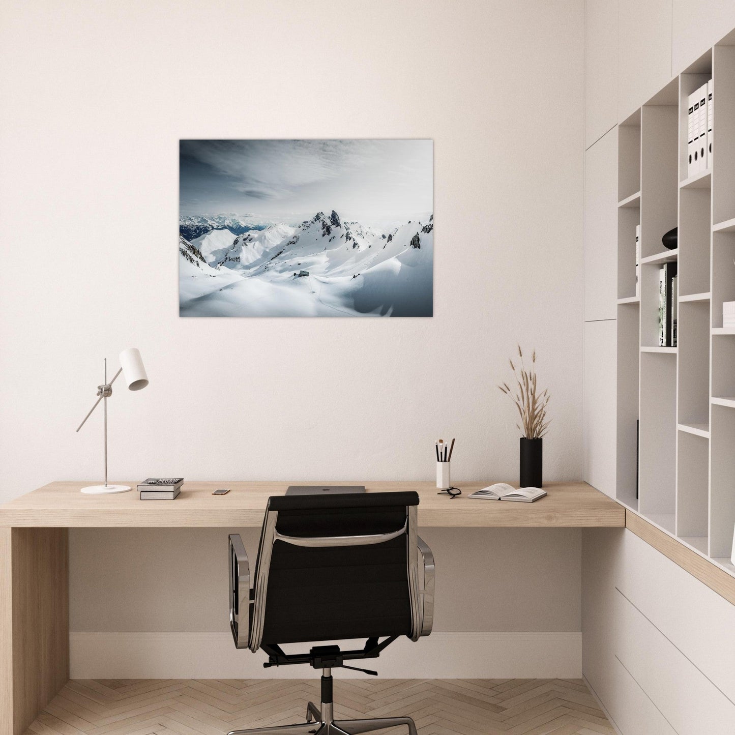 Tableau photo Photo de la Pierra Menta — refuge de Presset — tirage aluminium Dibond mat, fabrication française, prêt à accrocher