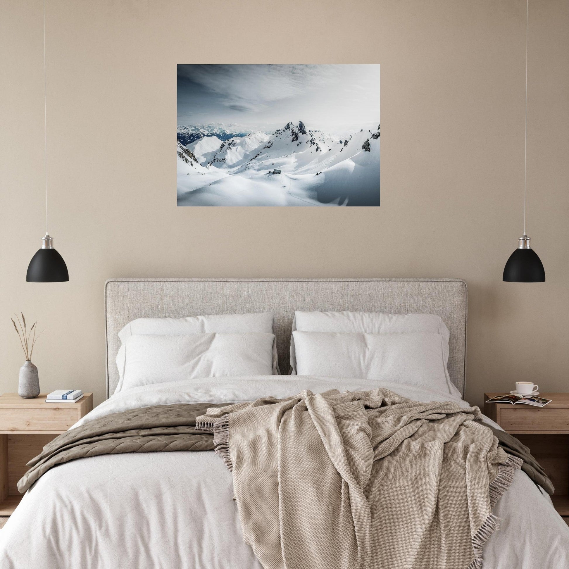 Tableau photo Photo de la Pierra Menta — refuge de Presset — tirage aluminium Dibond mat, fabrication française, prêt à accrocher