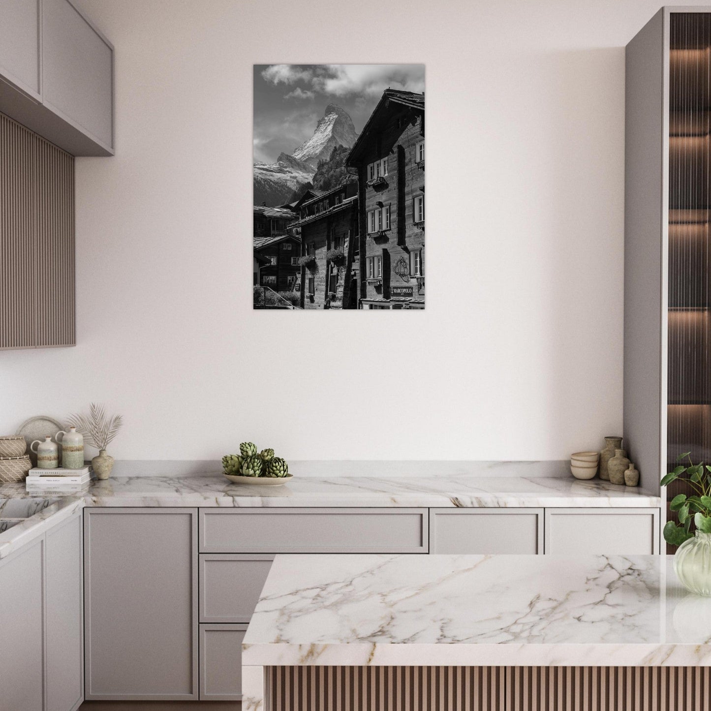 Tableau photo Photo de Zermatt, Suisse 3 — tirage aluminium Dibond mat, fabrication française, prêt à accrocher