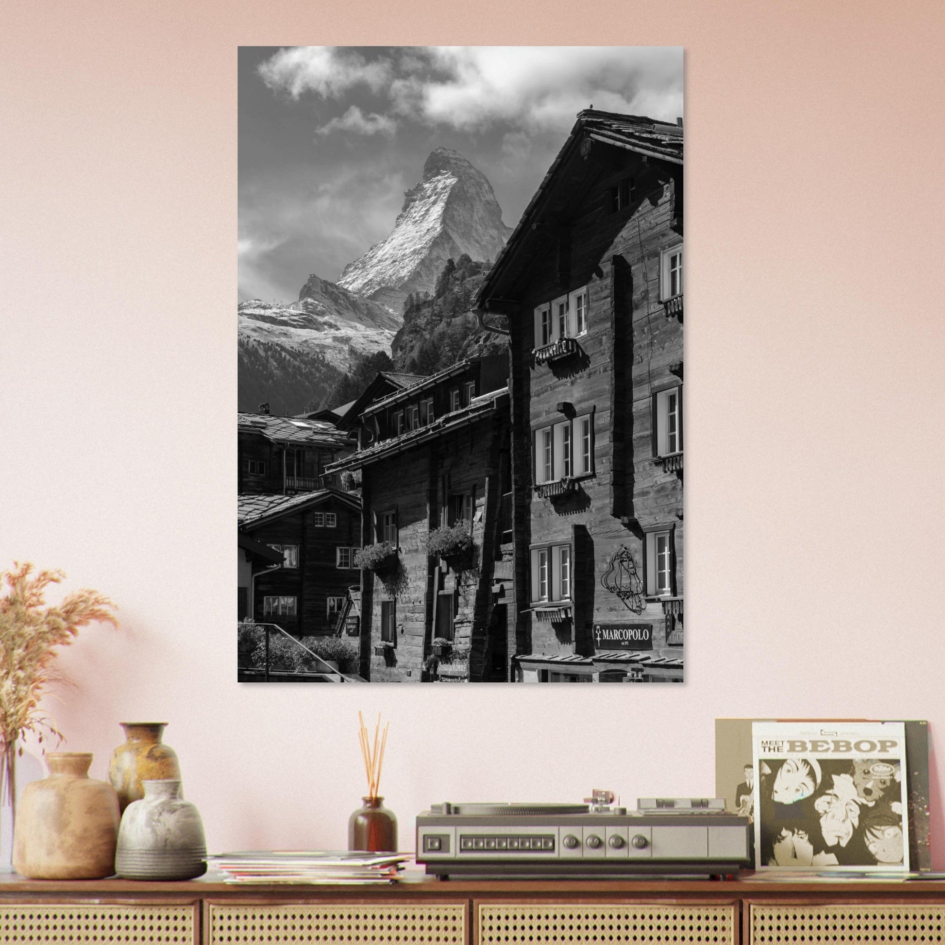 Tableau photo Photo de Zermatt, Suisse 3 — tirage aluminium Dibond mat, fabrication française, prêt à accrocher