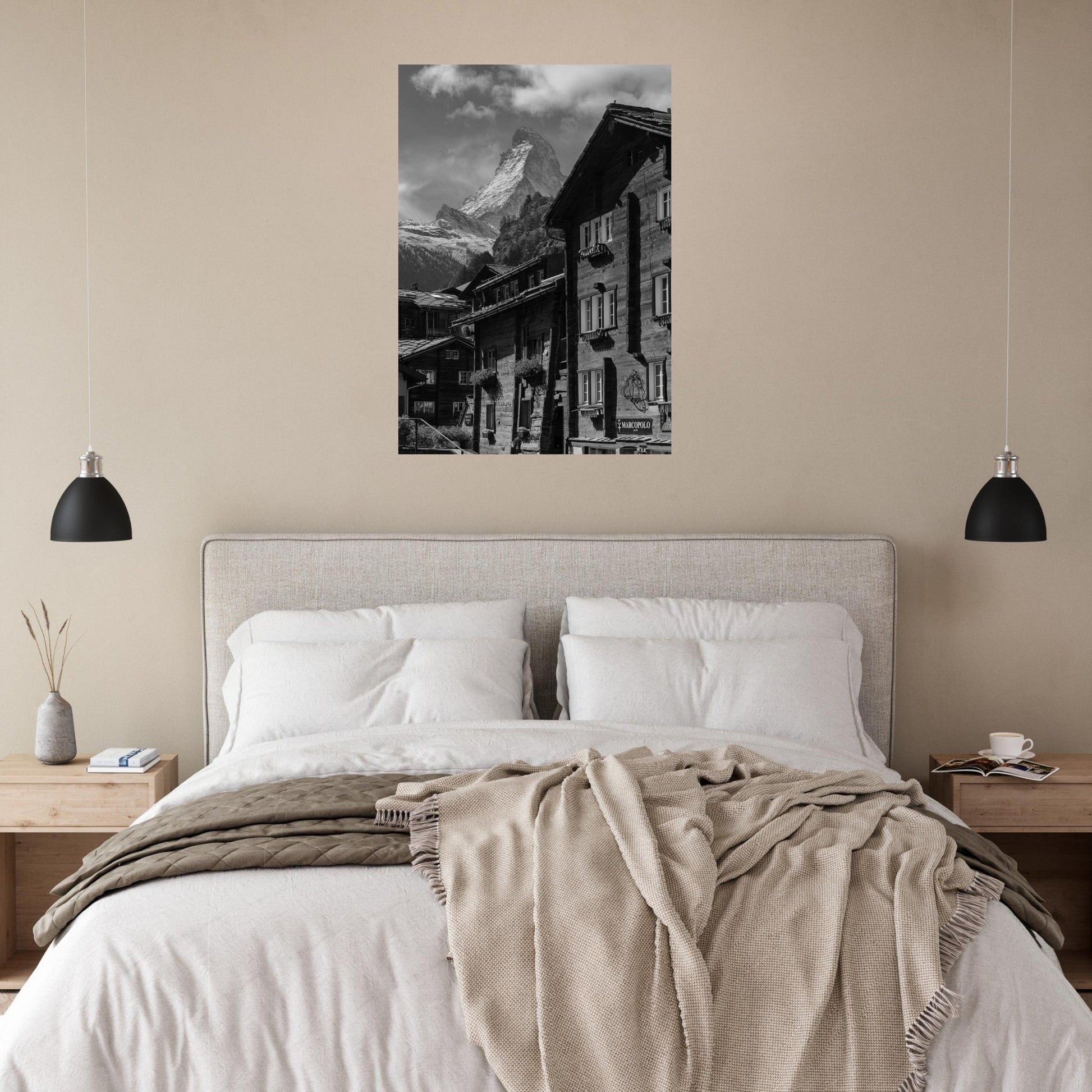 Tableau photo Photo de Zermatt, Suisse 3 — tirage aluminium Dibond mat, fabrication française, prêt à accrocher