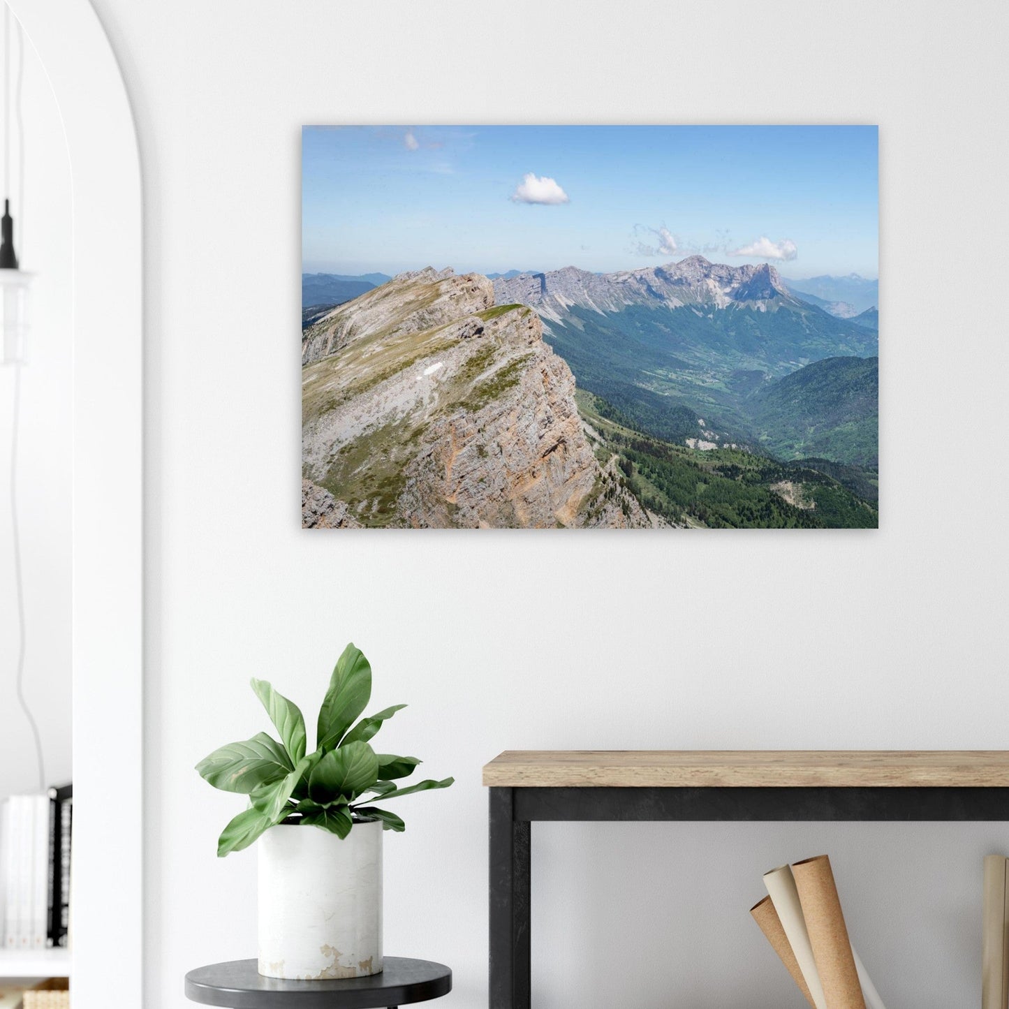 Tableau photo Photo des Crêtes du Grand Veymont & Glandasse — Vercors — tirage aluminium Dibond mat, fabrication française, prêt à accrocher